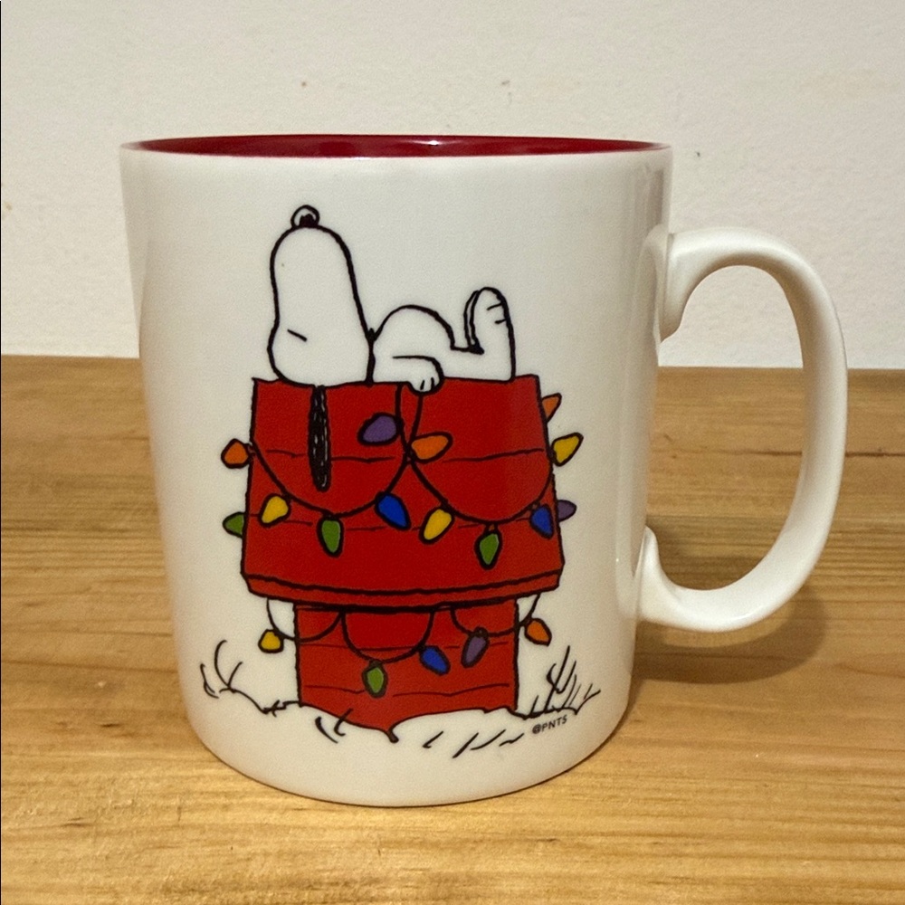 Peanuts Red and White Holiday Mug
